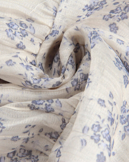French Floral V-Neck Tie Blouse