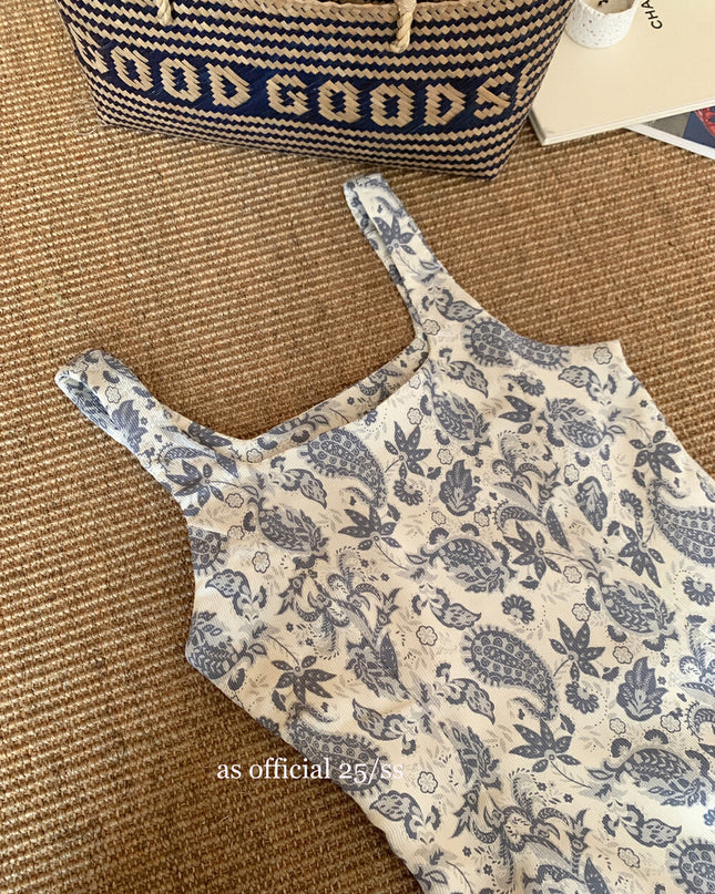 AS OFFICIAL Floral Cinched Waist Vacation Dress