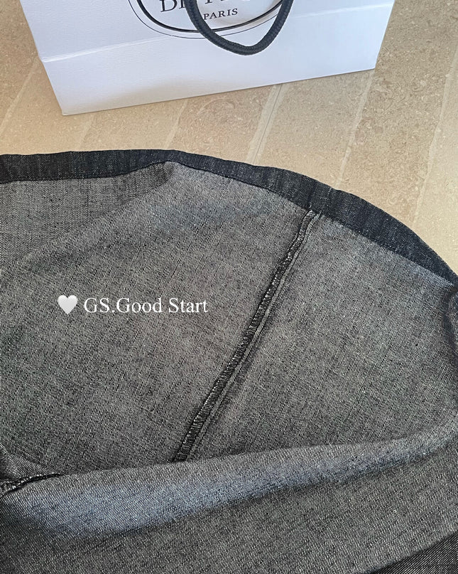 GS.GOOD START Korean Casual Relaxed Denim Cami Dress