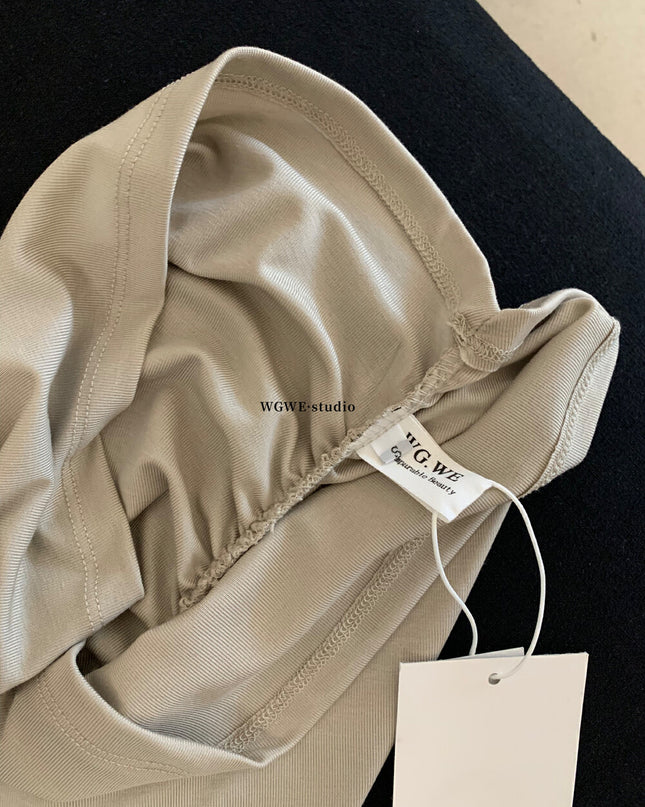 WG.WE Asymmetrical Ruched Slim-Fit Off-Shoulder Top