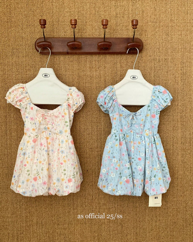AS OFFICIAL Sugar Rush – Floral Puff Sleeve Peplum Blouse - HappyFash