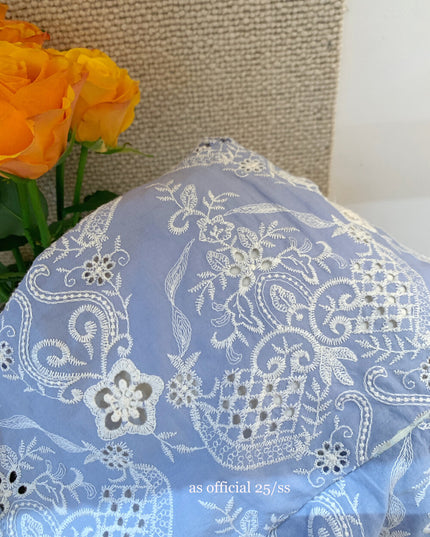 AS OFFICIAL Ocean Breeze Crochet Lace Blouse