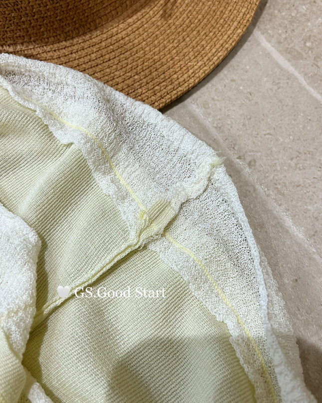 GS.GOOD START Korean Sweet Lace Patchwork Cami Top