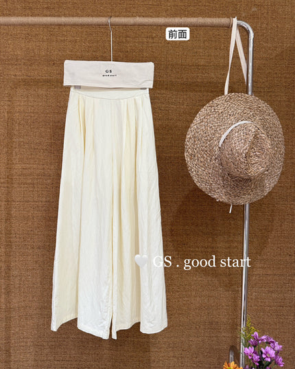 GS.GOOD START Loose Fit Commuter Wide Leg Cooling Pants