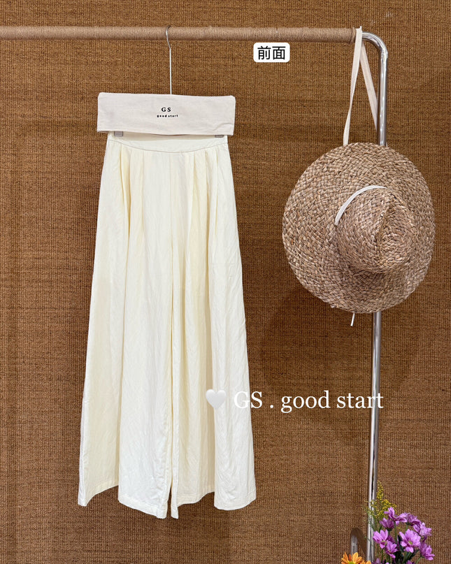 GS.GOOD START Loose Fit Commuter Wide Leg Cooling Pants