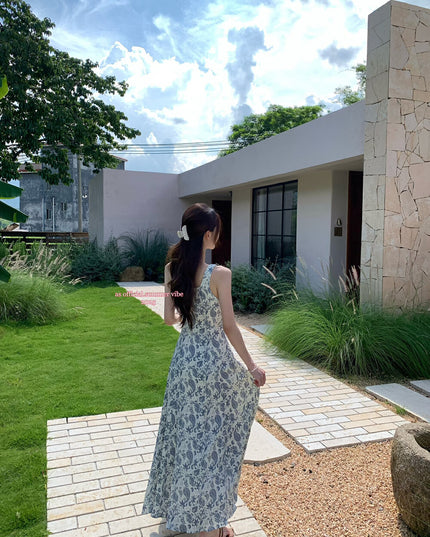 AS OFFICIAL Floral Cinched Waist Vacation Dress