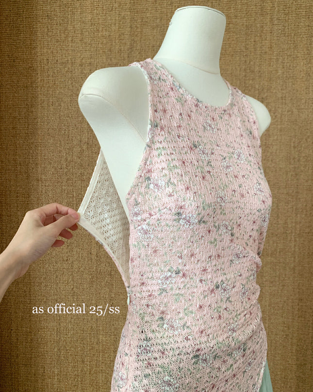 AS OFFICIAL Tie-Strap Asymmetric Sleeveless Top
