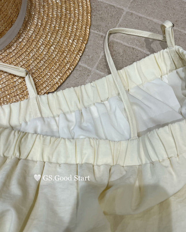 GS.GOOD START Sweet Youthful Bubble Hem Cami Top