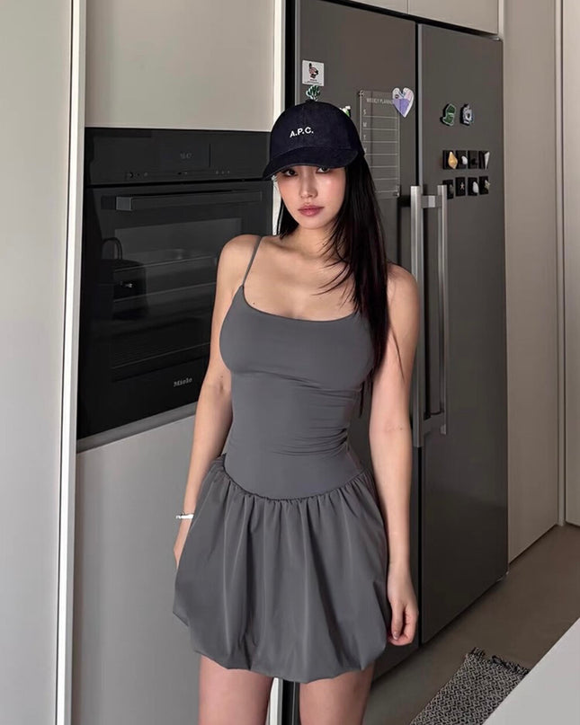 WG.WE Balletcore Cloud Hem Fit & Flare Camisole Dress