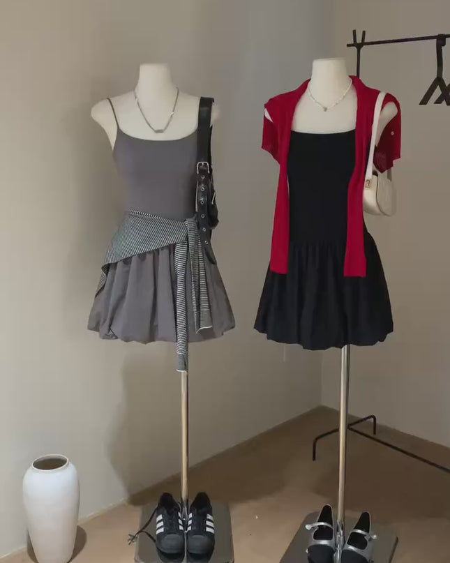 WG.WE Balletcore Cloud Hem Fit & Flare Camisole Dress